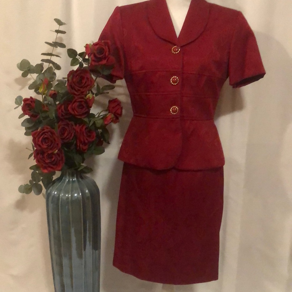 VTG Lois Snyder Dani Max dress suit size 8